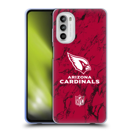 NFL Arizona Cardinals Graphics Coloured Marble Soft Gel Case for Motorola Moto G52