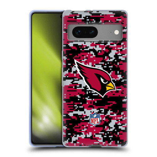 NFL Arizona Cardinals Graphics Digital Camouflage Soft Gel Case for Google Pixel 7