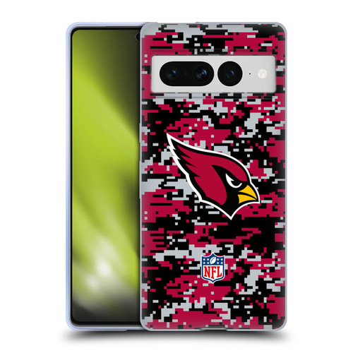 NFL Arizona Cardinals Graphics Digital Camouflage Soft Gel Case for Google Pixel 7 Pro