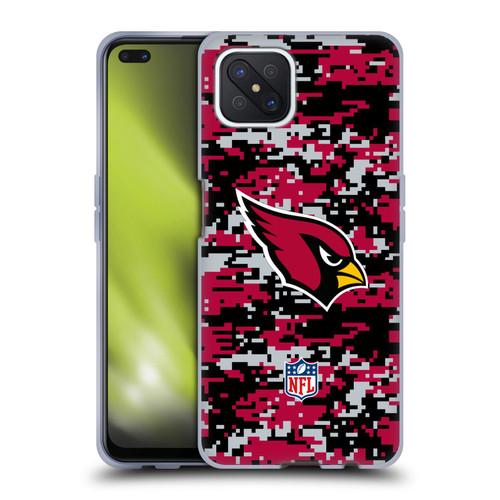 NFL Arizona Cardinals Graphics Digital Camouflage Soft Gel Case for OPPO Reno4 Z 5G