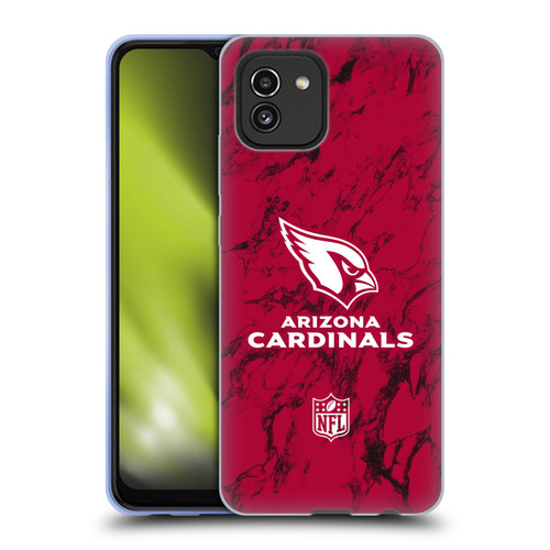 NFL Arizona Cardinals Graphics Coloured Marble Soft Gel Case for Samsung Galaxy A03 (2021)
