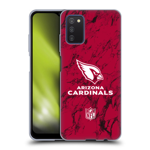 NFL Arizona Cardinals Graphics Coloured Marble Soft Gel Case for Samsung Galaxy A03s (2021)