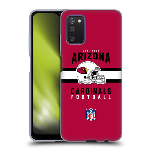 NFL Arizona Cardinals Graphics Helmet Typography Soft Gel Case for Samsung Galaxy A03s (2021)