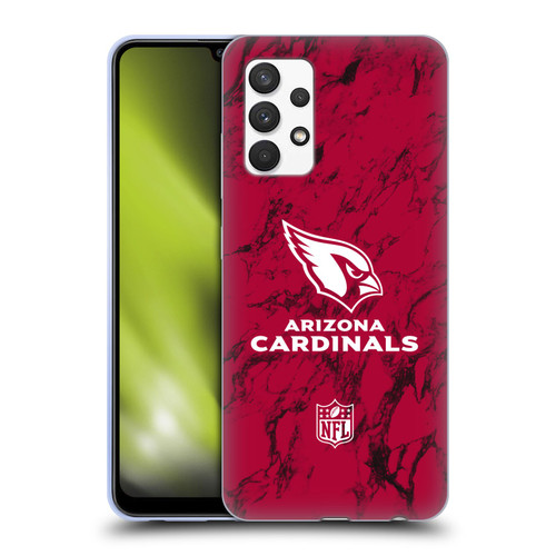 NFL Arizona Cardinals Graphics Coloured Marble Soft Gel Case for Samsung Galaxy A32 (2021)