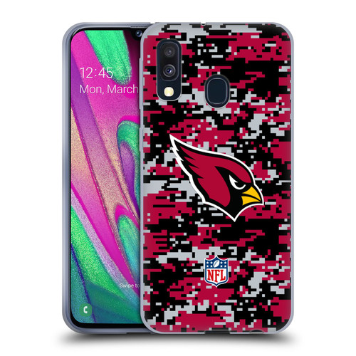 NFL Arizona Cardinals Graphics Digital Camouflage Soft Gel Case for Samsung Galaxy A40 (2019)