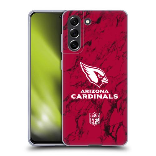 NFL Arizona Cardinals Graphics Coloured Marble Soft Gel Case for Samsung Galaxy S21 FE 5G
