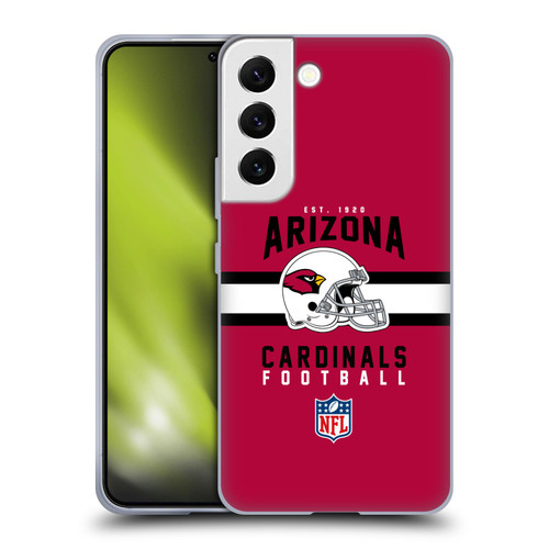 NFL Arizona Cardinals Graphics Helmet Typography Soft Gel Case for Samsung Galaxy S22 5G