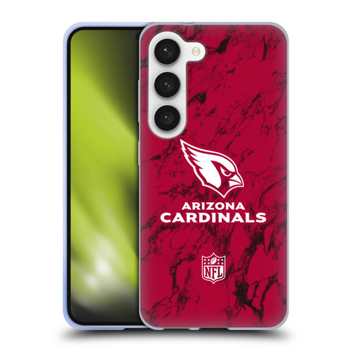 NFL Arizona Cardinals Graphics Coloured Marble Soft Gel Case for Samsung Galaxy S23 5G
