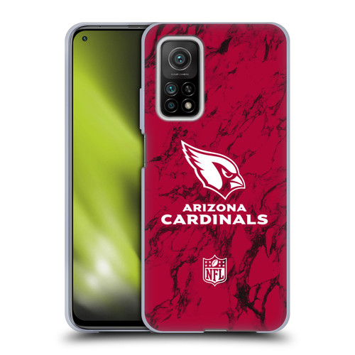 NFL Arizona Cardinals Graphics Coloured Marble Soft Gel Case for Xiaomi Mi 10T 5G