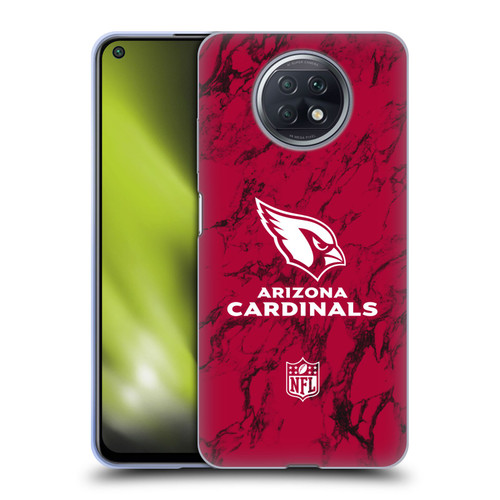 NFL Arizona Cardinals Graphics Coloured Marble Soft Gel Case for Xiaomi Redmi Note 9T 5G