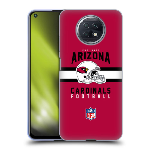 NFL Arizona Cardinals Graphics Helmet Typography Soft Gel Case for Xiaomi Redmi Note 9T 5G