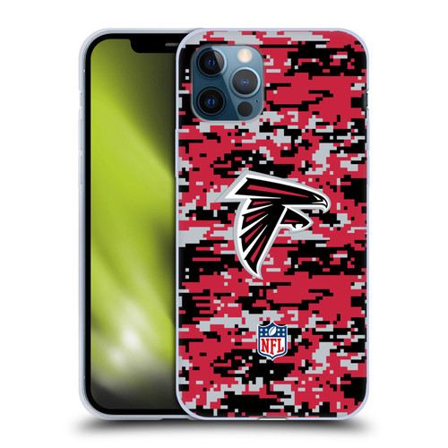 NFL Atlanta Falcons Graphics Digital Camouflage Soft Gel Case for Apple iPhone 12 / iPhone 12 Pro