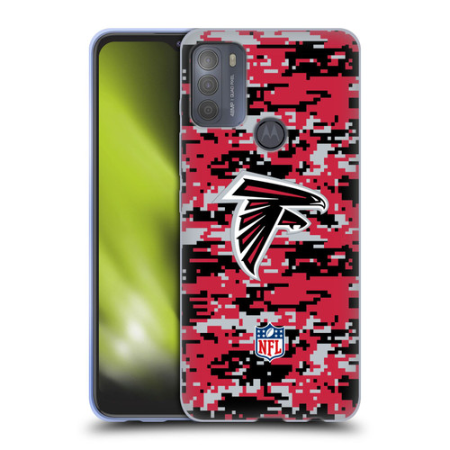 NFL Atlanta Falcons Graphics Digital Camouflage Soft Gel Case for Motorola Moto G50