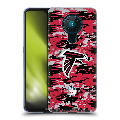 NFL Atlanta Falcons Graphics Digital Camouflage Soft Gel Case for Nokia 5.3
