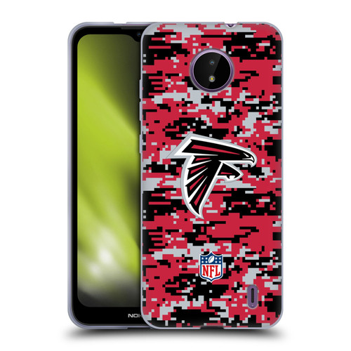 NFL Atlanta Falcons Graphics Digital Camouflage Soft Gel Case for Nokia C10 / C20