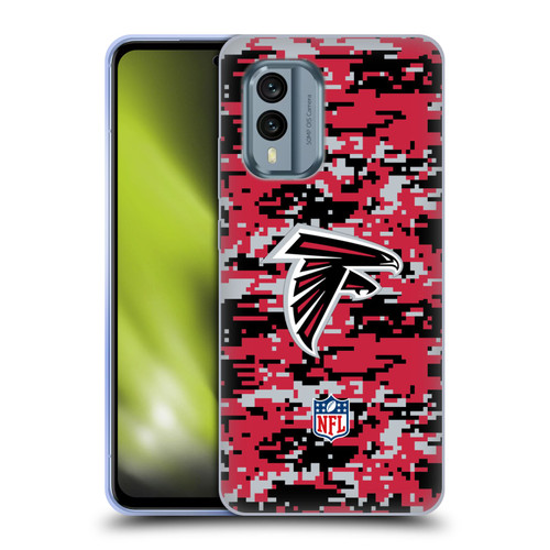 NFL Atlanta Falcons Graphics Digital Camouflage Soft Gel Case for Nokia X30
