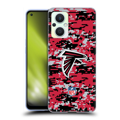 NFL Atlanta Falcons Graphics Digital Camouflage Soft Gel Case for OPPO Reno8 Lite