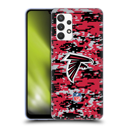 NFL Atlanta Falcons Graphics Digital Camouflage Soft Gel Case for Samsung Galaxy A32 (2021)