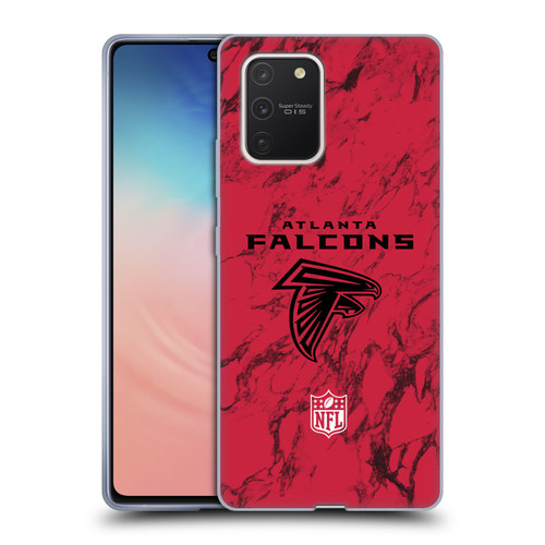 NFL Atlanta Falcons Graphics Coloured Marble Soft Gel Case for Samsung Galaxy S10 Lite