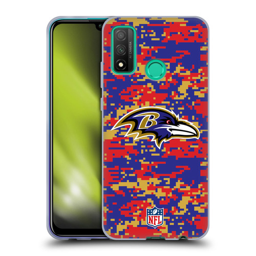NFL Baltimore Ravens Graphics Digital Camouflage Soft Gel Case for Huawei P Smart (2020)