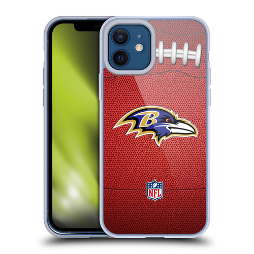 NFL Baltimore Ravens Graphics Football Soft Gel Case for Apple iPhone 12 / iPhone 12 Pro