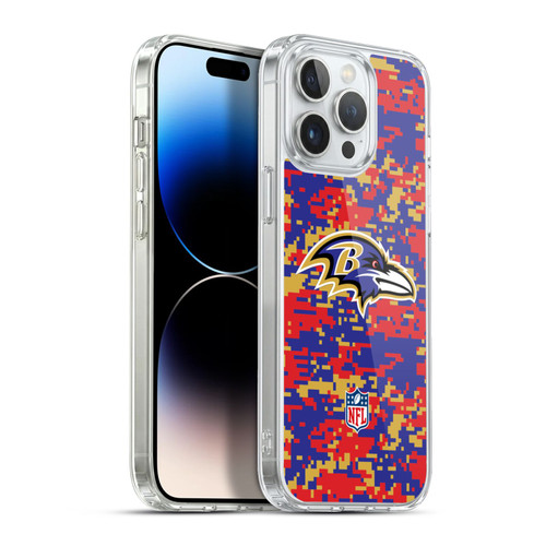 NFL Baltimore Ravens Graphics Digital Camouflage Soft Gel Case for Apple iPhone 13 Pro Max & MagSafe