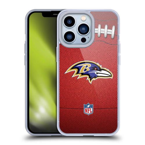 NFL Baltimore Ravens Graphics Football Soft Gel Case for Apple iPhone 13 Pro