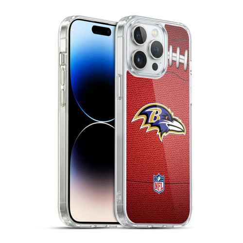NFL Baltimore Ravens Graphics Football Soft Gel Case for Apple iPhone 14 Pro Max & MagSafe