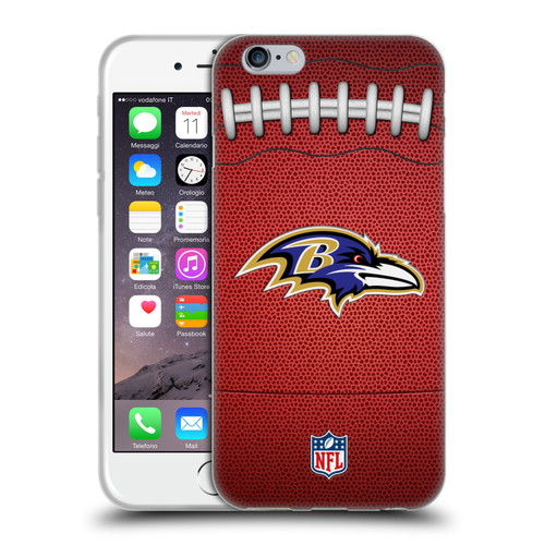 NFL Baltimore Ravens Graphics Football Soft Gel Case for Apple iPhone 6 / iPhone 6s
