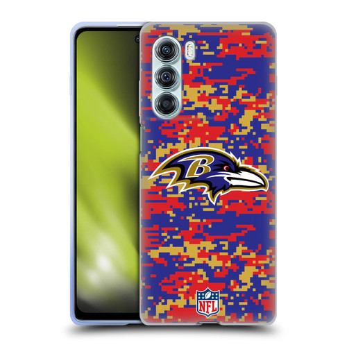 NFL Baltimore Ravens Graphics Digital Camouflage Soft Gel Case for Motorola Edge S30 / Moto G200 5G