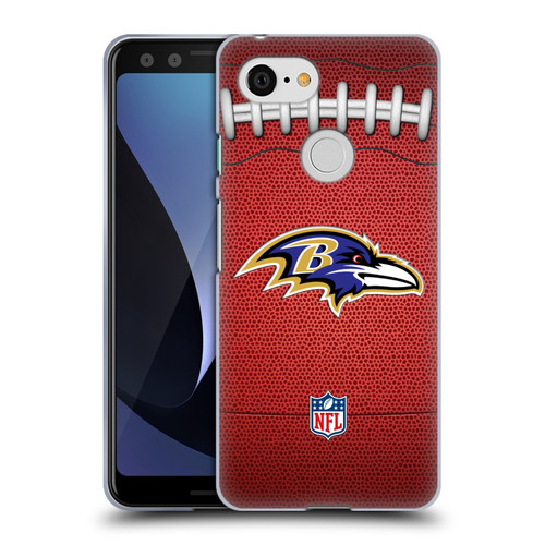 NFL Baltimore Ravens Graphics Football Soft Gel Case for Google Pixel 3