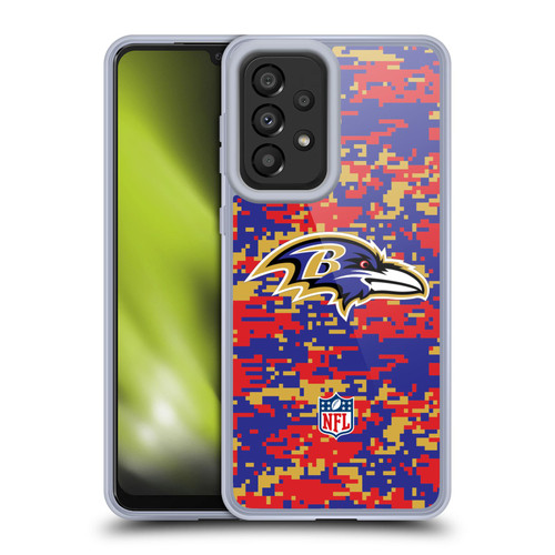 NFL Baltimore Ravens Graphics Digital Camouflage Soft Gel Case for Samsung Galaxy A33 5G (2022)
