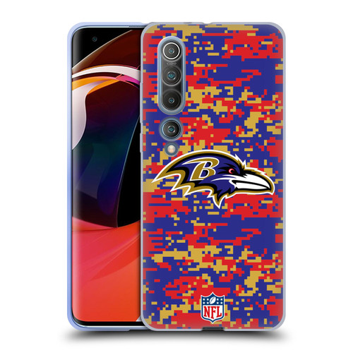 NFL Baltimore Ravens Graphics Digital Camouflage Soft Gel Case for Xiaomi Mi 10 5G / Mi 10 Pro 5G