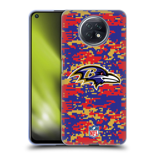NFL Baltimore Ravens Graphics Digital Camouflage Soft Gel Case for Xiaomi Redmi Note 9T 5G