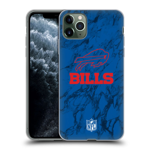 NFL Buffalo Bills Graphics Coloured Marble Soft Gel Case for Apple iPhone 11 Pro Max
