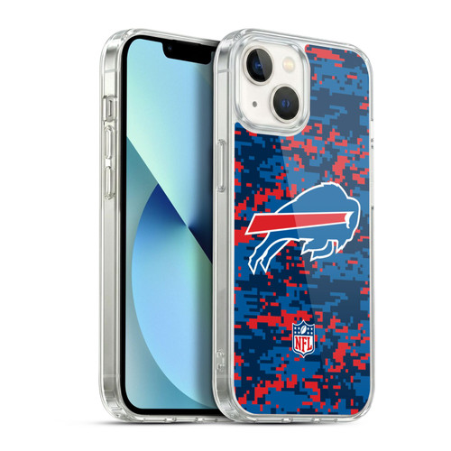 NFL Buffalo Bills Graphics Digital Camouflage Soft Gel Case for Apple iPhone 13