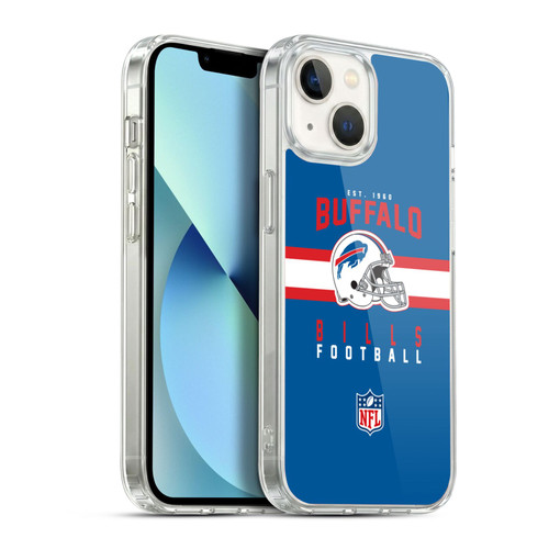 NFL Buffalo Bills Graphics Helmet Typography Soft Gel Case for Apple iPhone 13