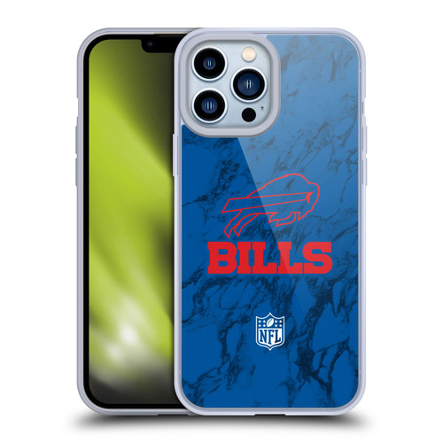 NFL Buffalo Bills Graphics Coloured Marble Soft Gel Case for Apple iPhone 13 Pro Max