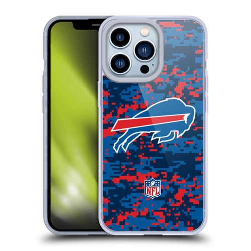 NFL Buffalo Bills Graphics Digital Camouflage Soft Gel Case for Apple iPhone 13 Pro