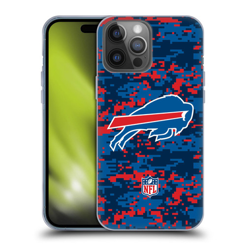 NFL Buffalo Bills Graphics Digital Camouflage Soft Gel Case for Apple iPhone 14 Pro Max