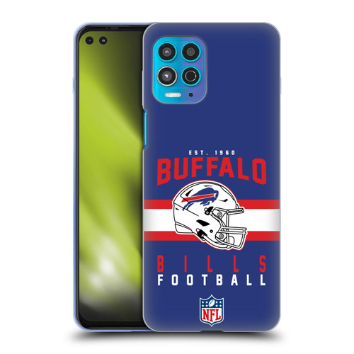 NFL Buffalo Bills Graphics Helmet Typography Soft Gel Case for Motorola Moto G100