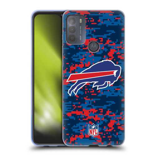 NFL Buffalo Bills Graphics Digital Camouflage Soft Gel Case for Motorola Moto G50