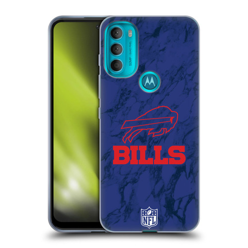 NFL Buffalo Bills Graphics Coloured Marble Soft Gel Case for Motorola Moto G71 5G