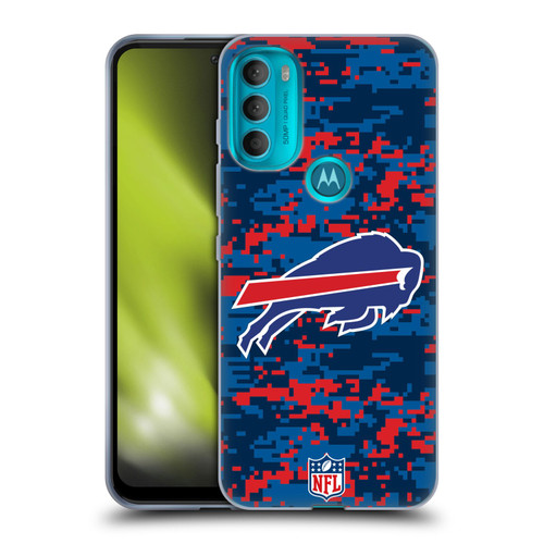 NFL Buffalo Bills Graphics Digital Camouflage Soft Gel Case for Motorola Moto G71 5G