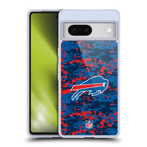 NFL Buffalo Bills Graphics Digital Camouflage Soft Gel Case for Google Pixel 7