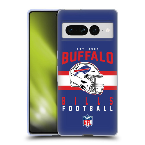 NFL Buffalo Bills Graphics Helmet Typography Soft Gel Case for Google Pixel 7 Pro