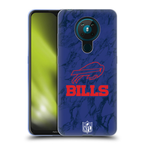 NFL Buffalo Bills Graphics Coloured Marble Soft Gel Case for Nokia 5.3