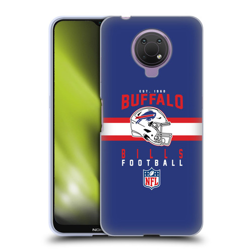 NFL Buffalo Bills Graphics Helmet Typography Soft Gel Case for Nokia G10