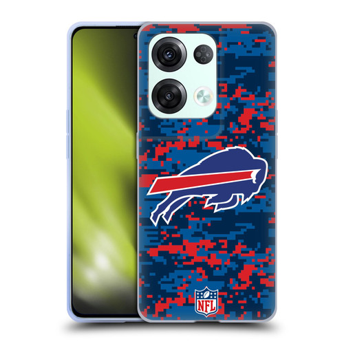 NFL Buffalo Bills Graphics Digital Camouflage Soft Gel Case for OPPO Reno8 Pro