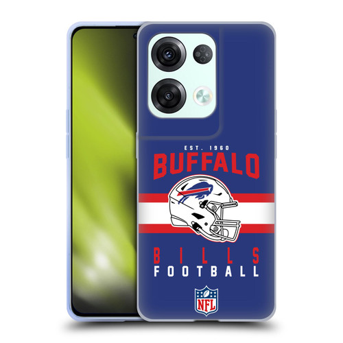 NFL Buffalo Bills Graphics Helmet Typography Soft Gel Case for OPPO Reno8 Pro
